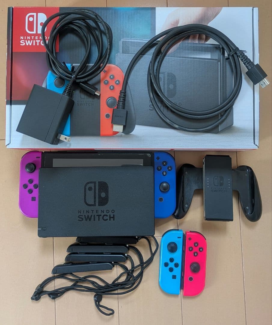 Nintendo Switch 本体 箱付き＋Joy-ConLR　ジャンク