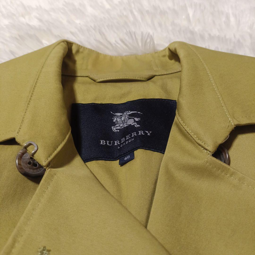 BURBERRY LONDON イエローカーキ トレンチコート 春 40
