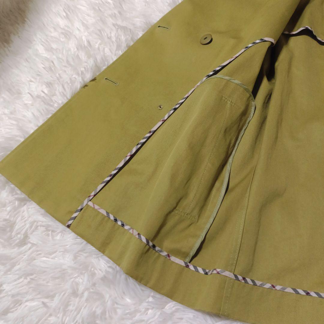 BURBERRY LONDON イエローカーキ トレンチコート 春 40