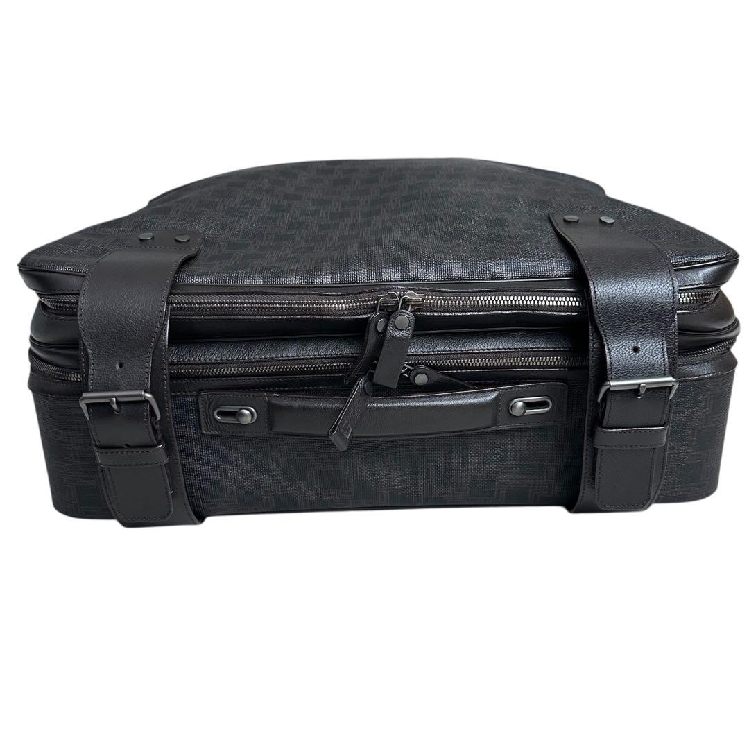 美品 dunhill ダンヒル トランクバッグ ビジネス 旅行 PVC レザー