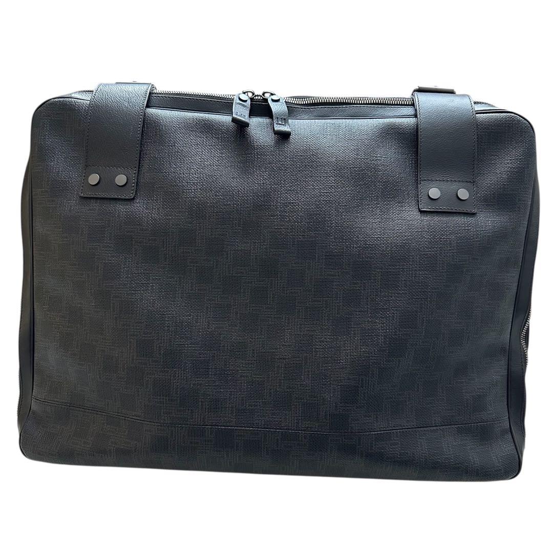 美品 dunhill ダンヒル トランクバッグ ビジネス 旅行 PVC レザー