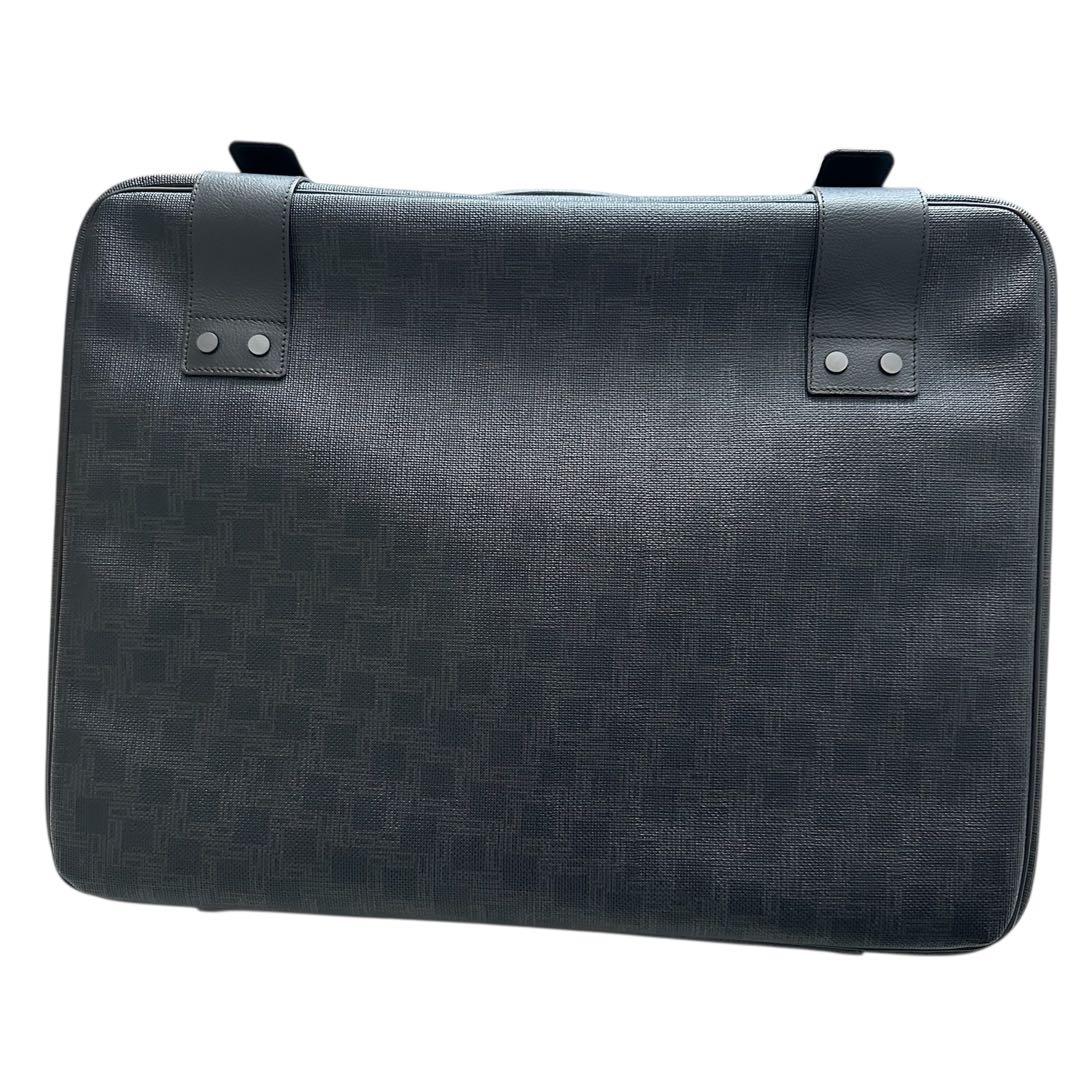 美品 dunhill ダンヒル トランクバッグ ビジネス 旅行 PVC レザー