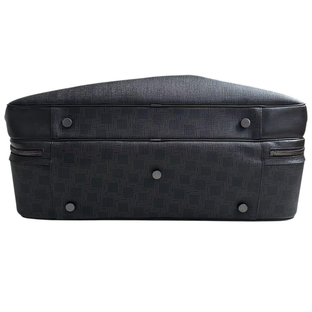 美品 dunhill ダンヒル トランクバッグ ビジネス 旅行 PVC レザー