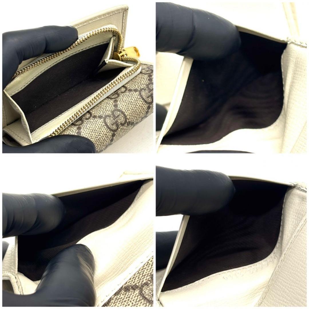 し*う様 GUCCI　三つ折り財布 ホースビット1955 GGスプリーム ミニ財