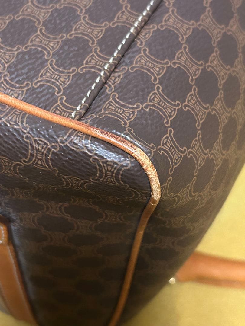 美品CELINE マカダム柄 ハンドバッグ ボストンバッグ