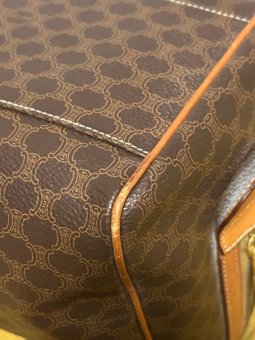美品CELINE マカダム柄 ハンドバッグ ボストンバッグ