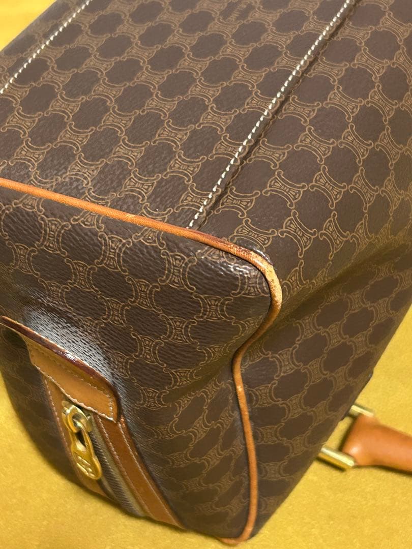 美品CELINE マカダム柄 ハンドバッグ ボストンバッグ