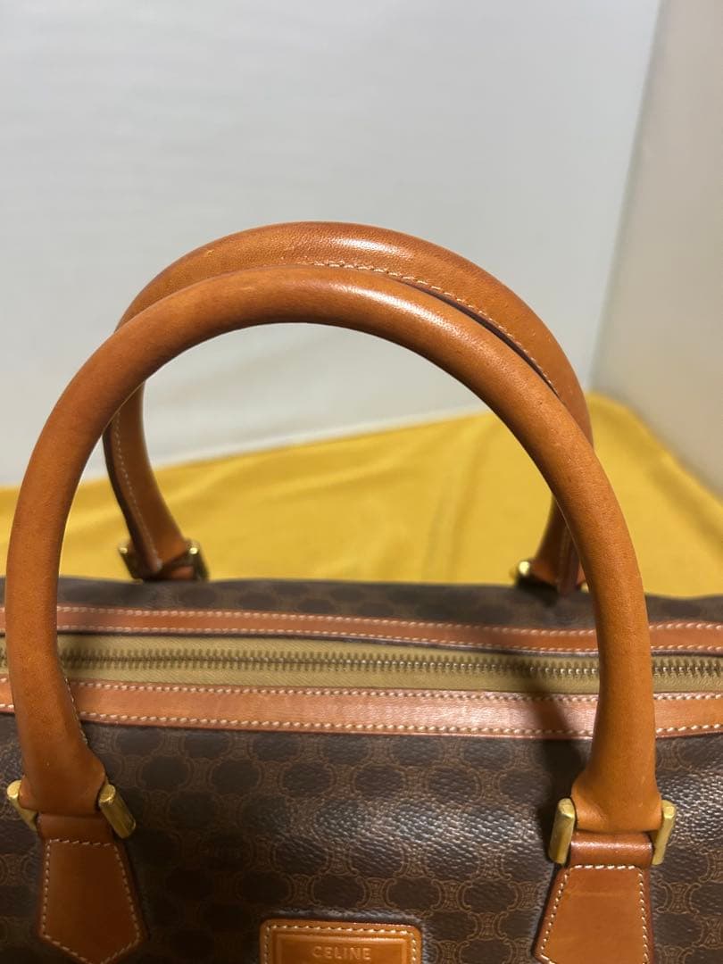 美品CELINE マカダム柄 ハンドバッグ ボストンバッグ