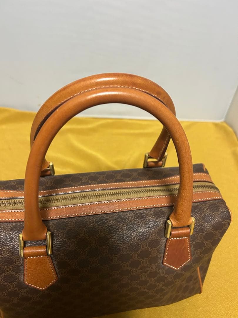 美品CELINE マカダム柄 ハンドバッグ ボストンバッグ
