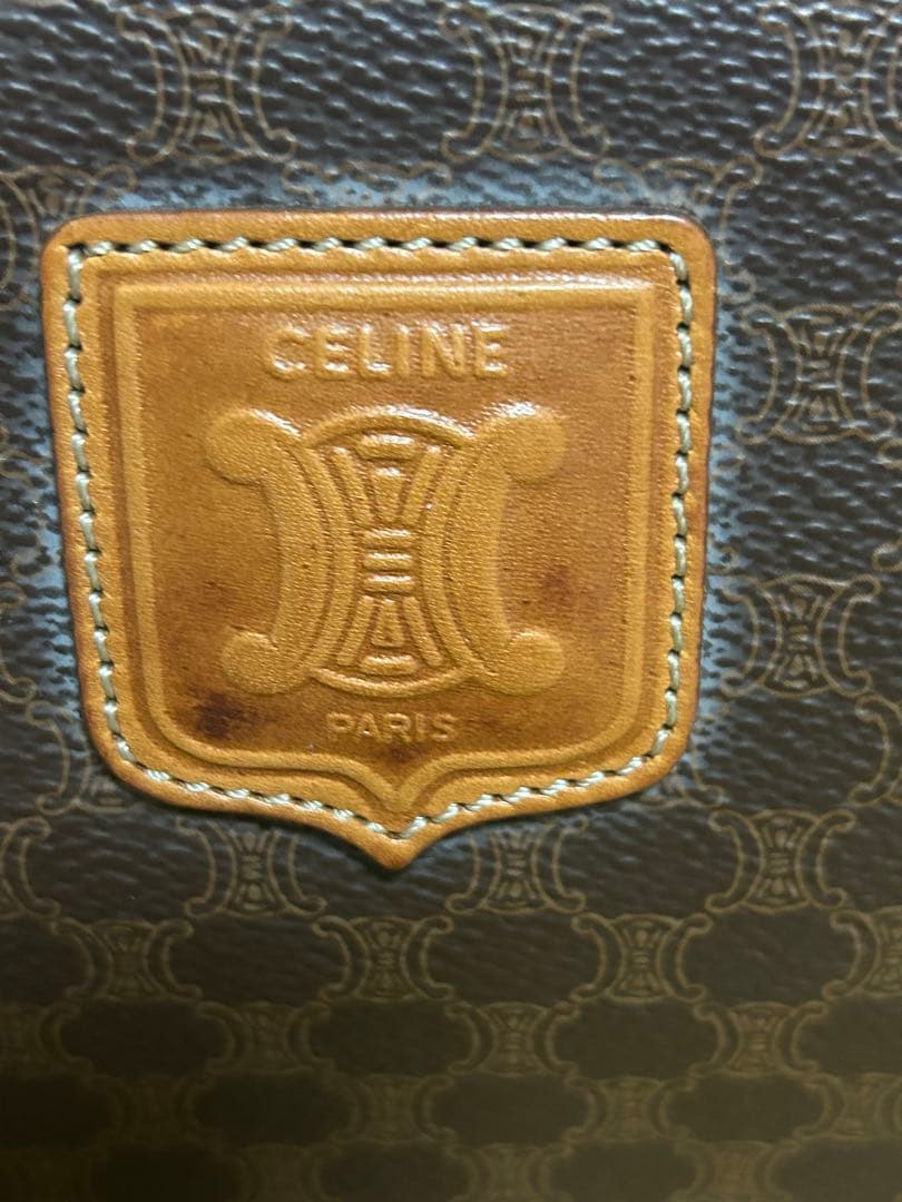 美品CELINE マカダム柄 ハンドバッグ ボストンバッグ