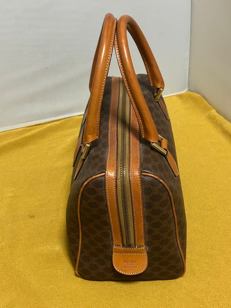 美品CELINE マカダム柄 ハンドバッグ ボストンバッグ