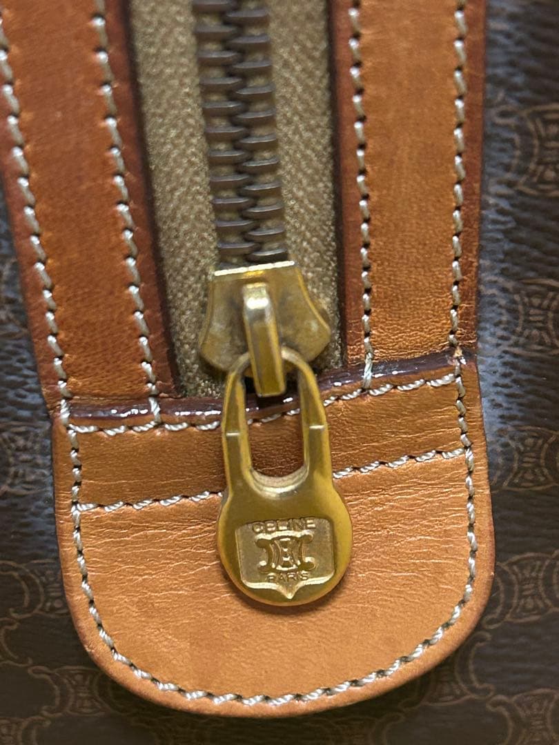 美品CELINE マカダム柄 ハンドバッグ ボストンバッグ