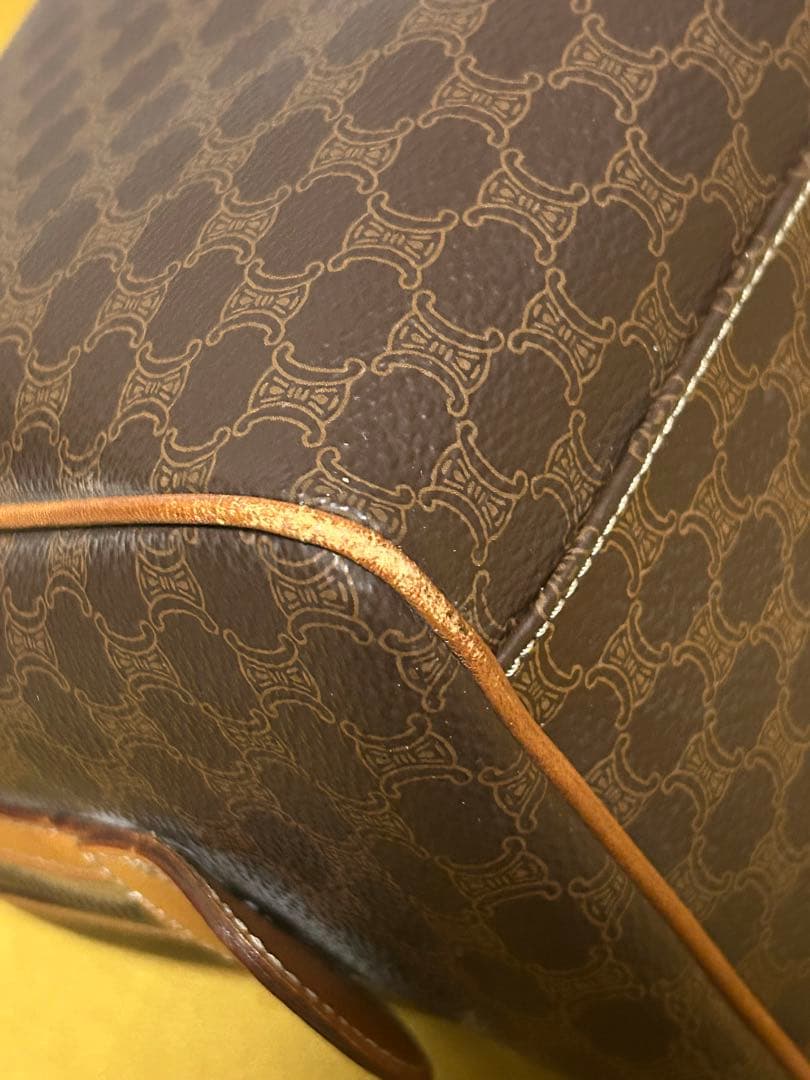 美品CELINE マカダム柄 ハンドバッグ ボストンバッグ