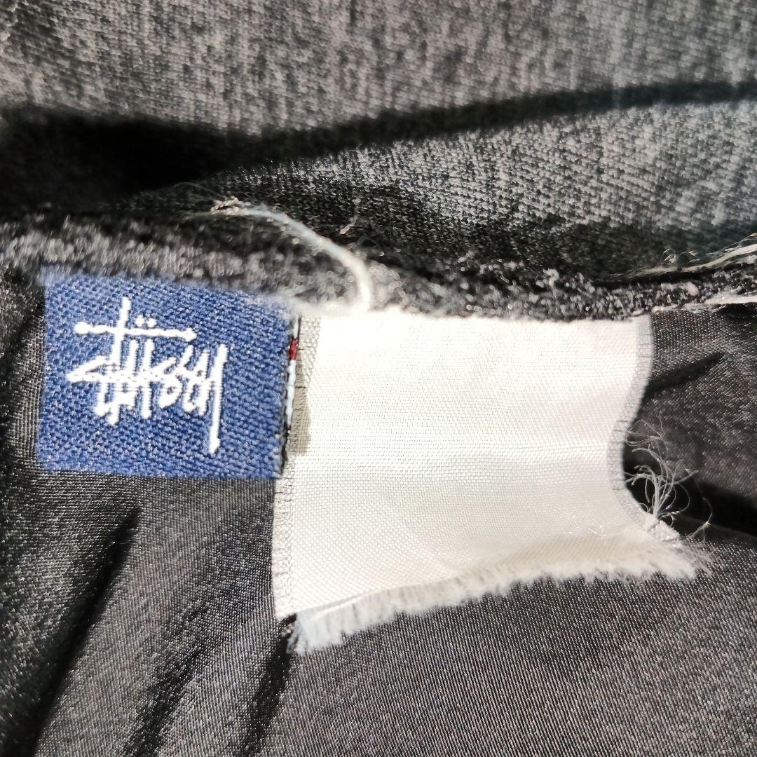 【STUSSY】ステューシー ナイロン ブルゾン 裾リブ ブラック 希少 00s