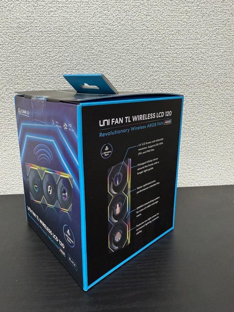 PC用ファン・クーラー LIANLI UNI FAN TL Wireless LCD 120 3Pack