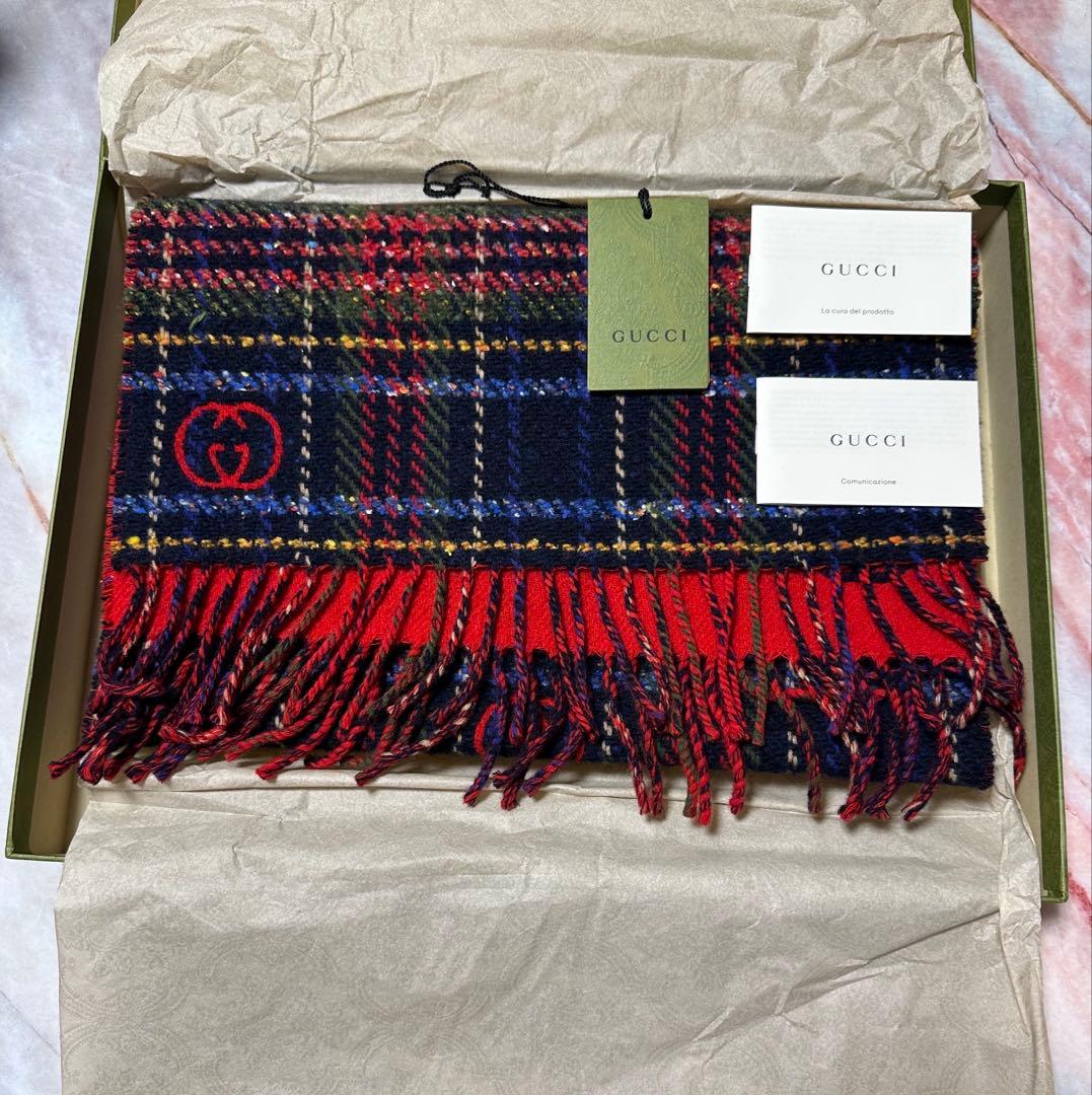 GUCCI★リバーシブルマフラー★