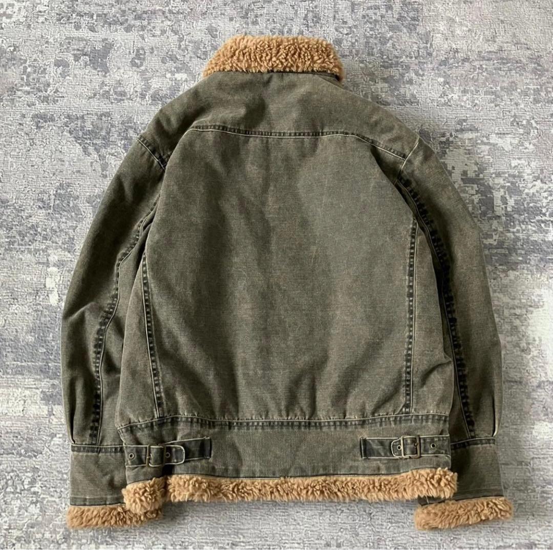 【archive】B-3 denim jacket boa 00S Y2K