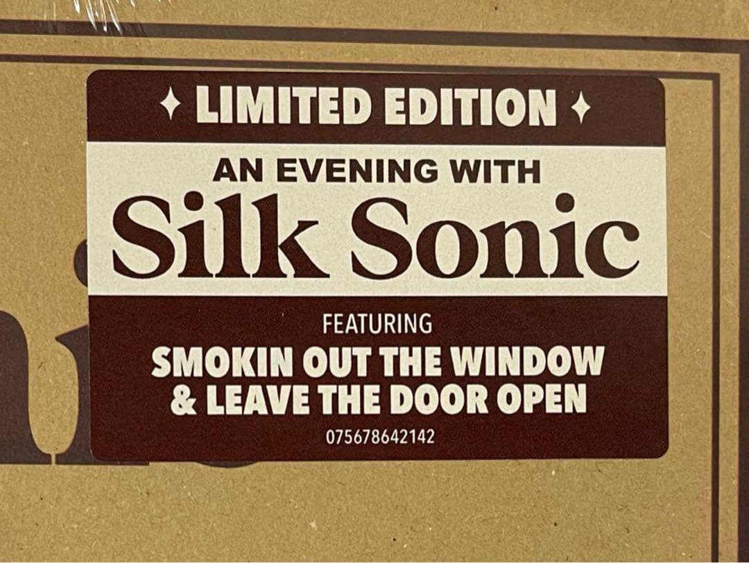 未開封 サイト 限定盤 silk sonic レコード bruno mars