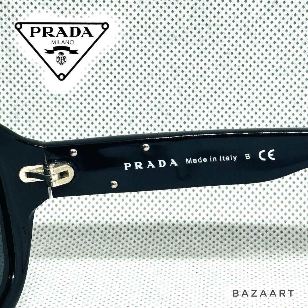 PRADA プラダ サングラス SPR10M 三角メタルロゴ 黒 ブラック