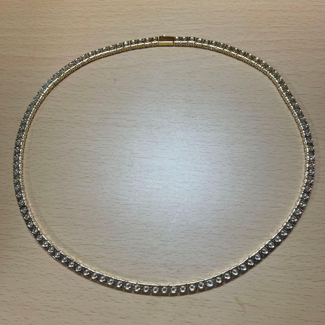 Luxury Tennis Necklace 5mm 56cm GOLD 金