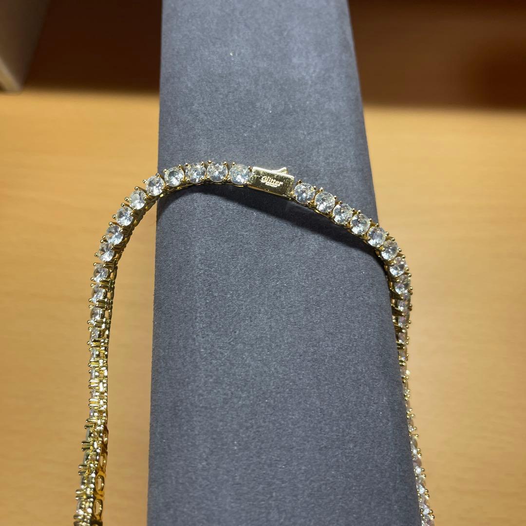 Luxury Tennis Necklace 5mm 56cm GOLD 金
