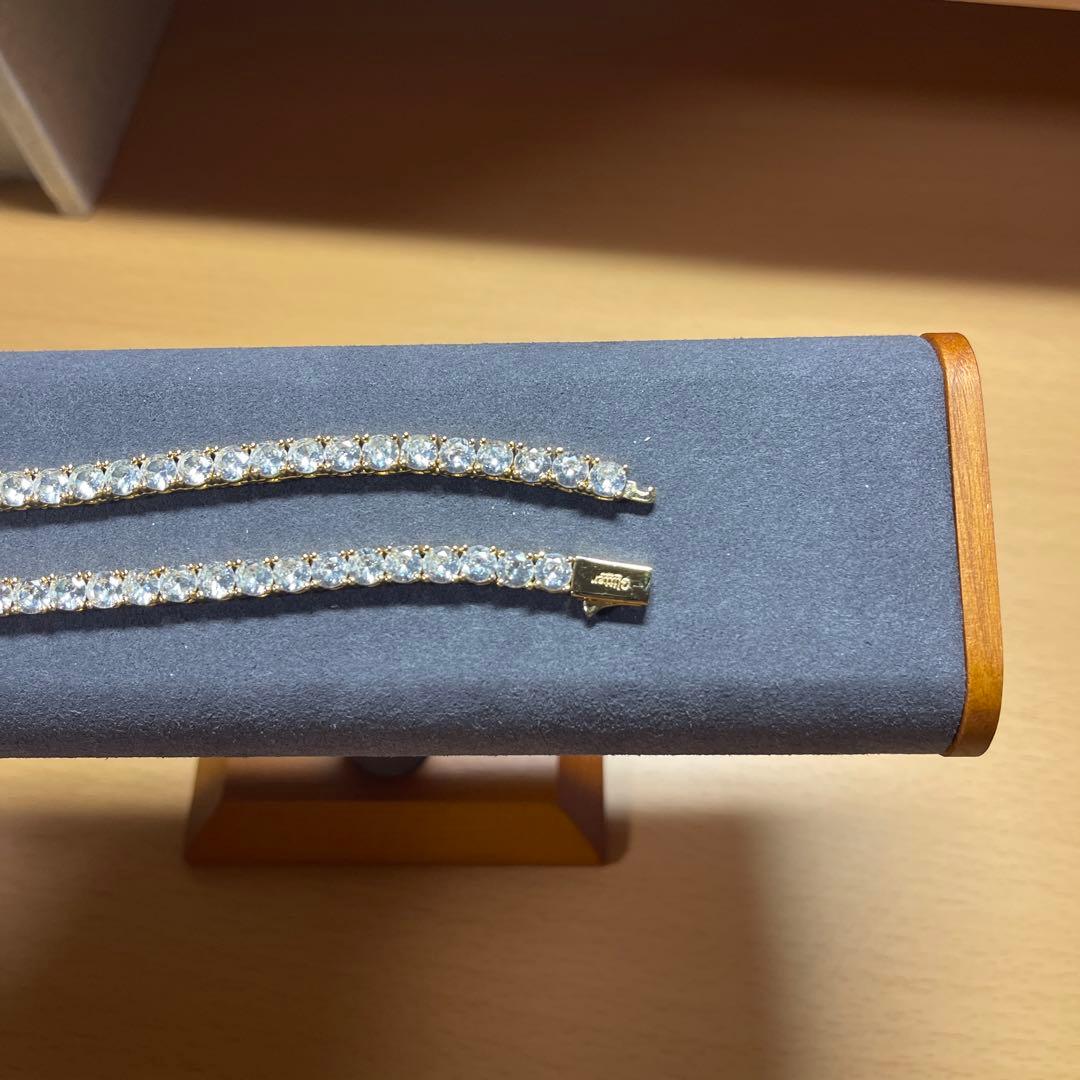 Luxury Tennis Necklace 5mm 56cm GOLD 金