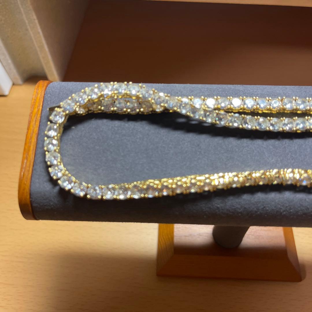 Luxury Tennis Necklace 5mm 56cm GOLD 金
