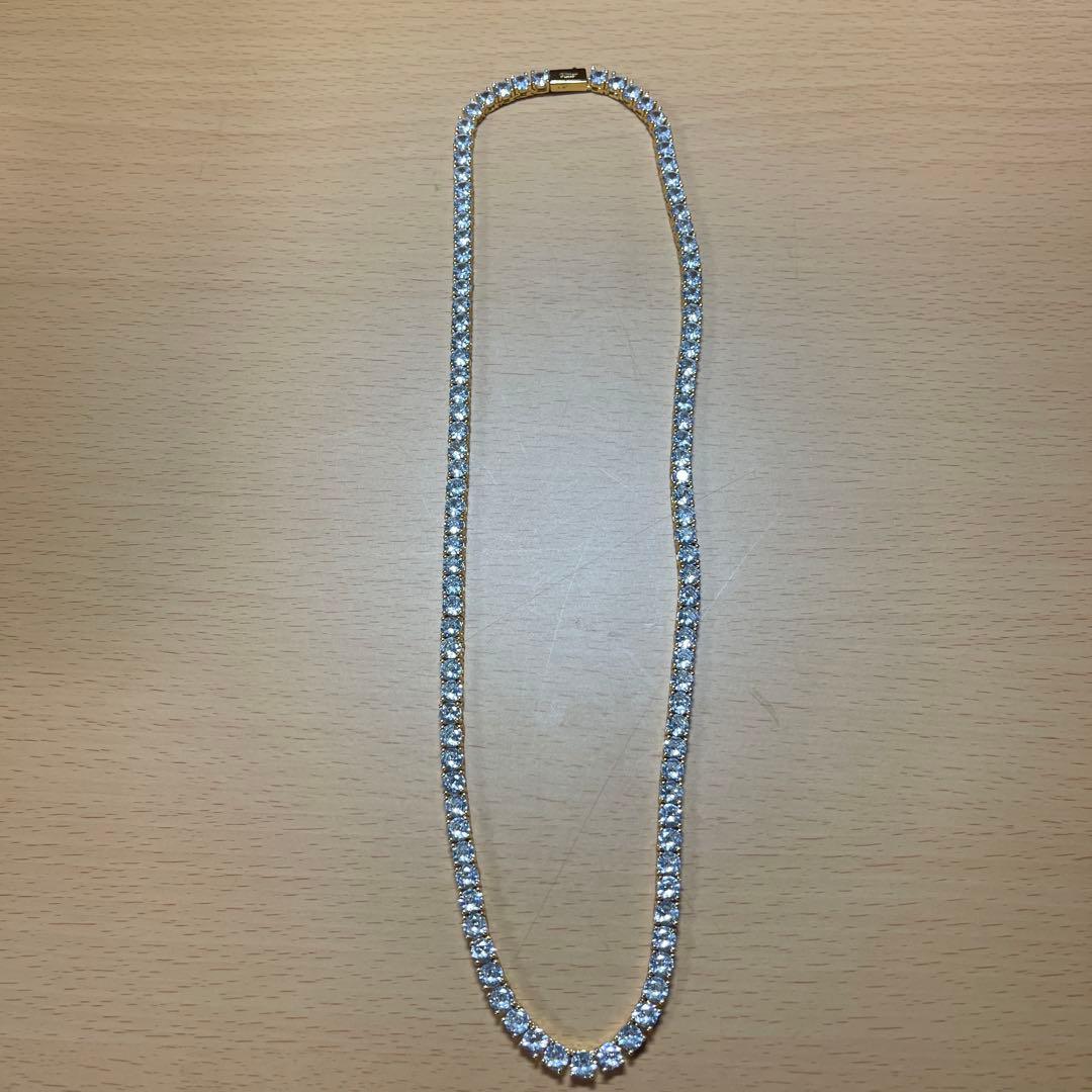 Luxury Tennis Necklace 5mm 56cm GOLD 金