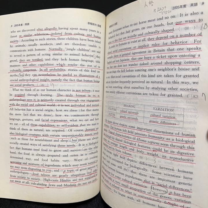 赤本　早稲田大学　政治経済学部　1998年～2018年　21年分