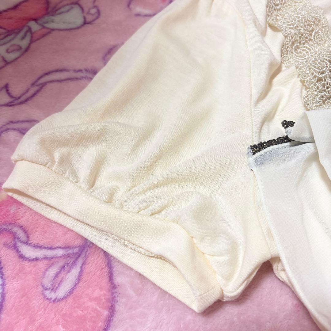 axes♡ビッグリボンTシャツ♡ビジューレースフリル姫ギャル♡