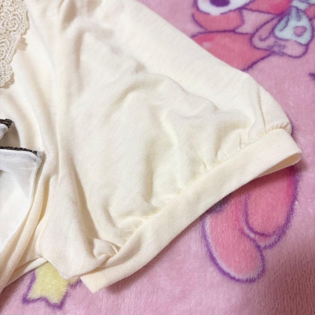 axes♡ビッグリボンTシャツ♡ビジューレースフリル姫ギャル♡