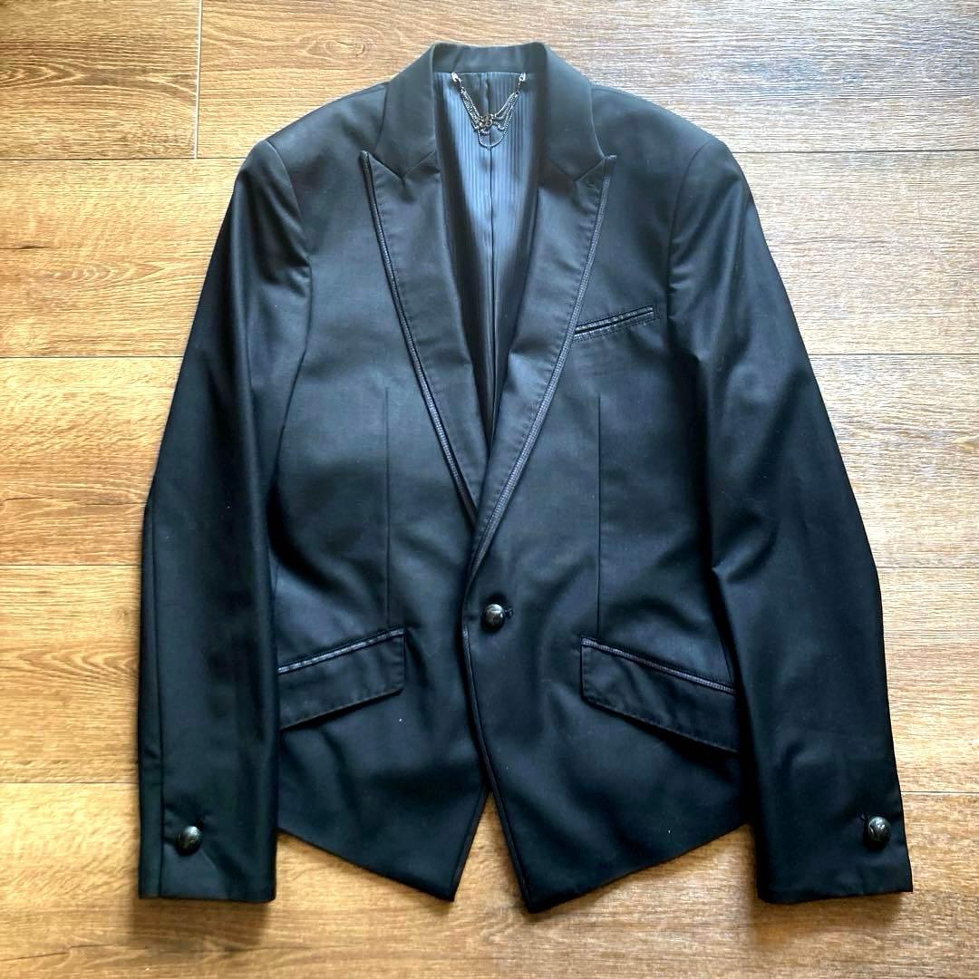 未使用⭐︎BUFFALO BOBS テーラードジャケット 襟レザー切替 お兄系