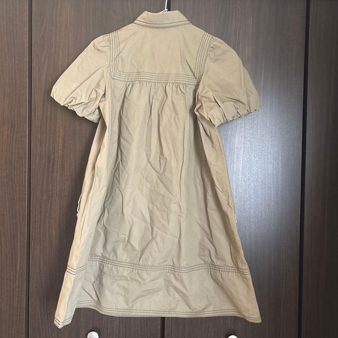 Burberry ベージュ ひざ丈ワンピース 36