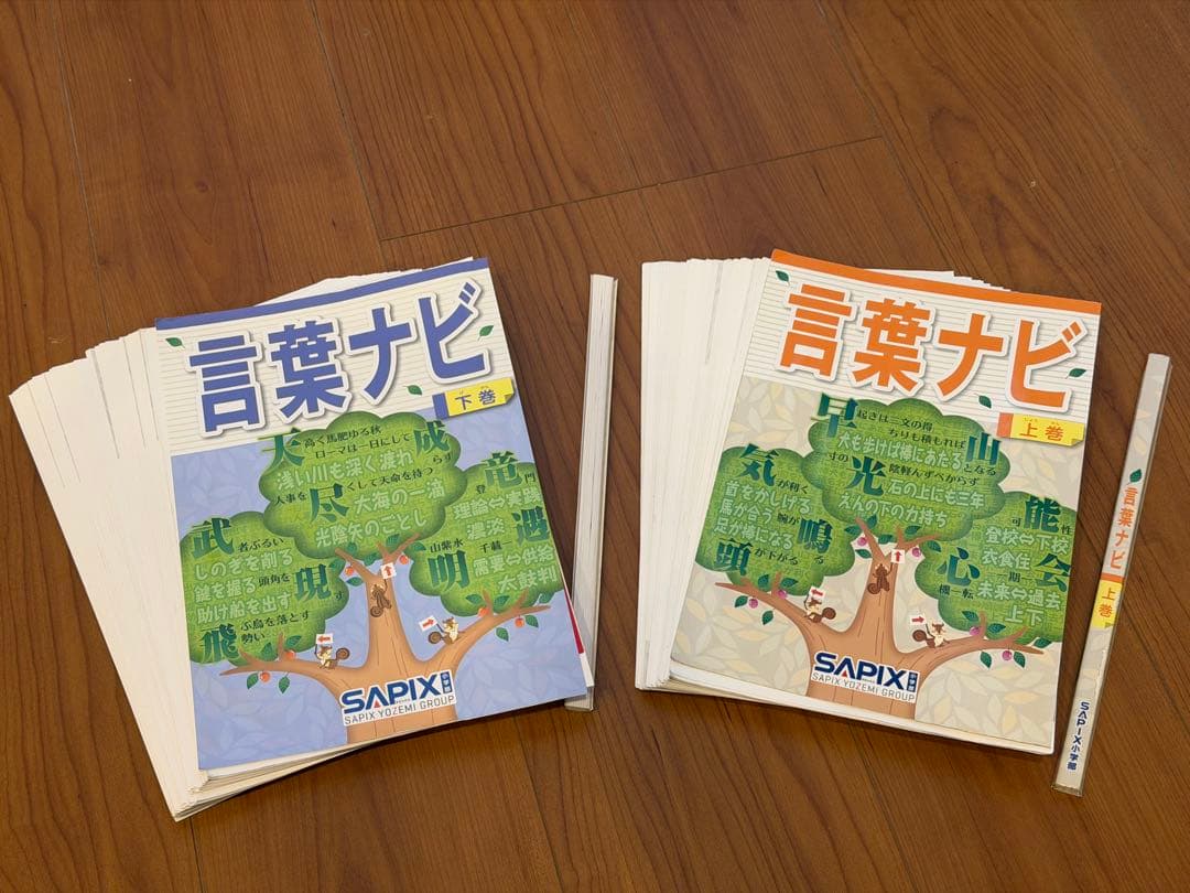 【裁断済】言葉ナビ 上巻・下巻 セット SAPIX
