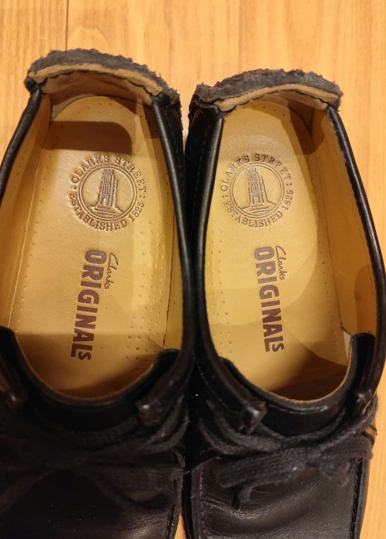 Clarks Originals ナタリー ブラックレザー UK8 1/2