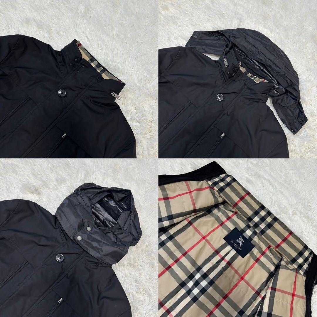 【美品/LL】バーバリーロンドン ステンカラーコート アウター ダウンライナー付