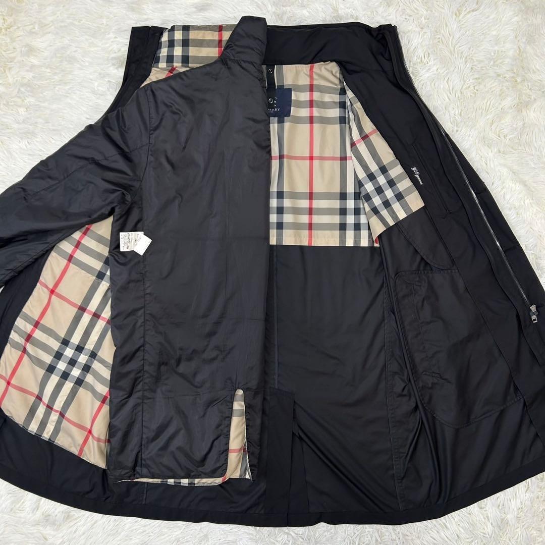 【美品/LL】バーバリーロンドン ステンカラーコート アウター ダウンライナー付