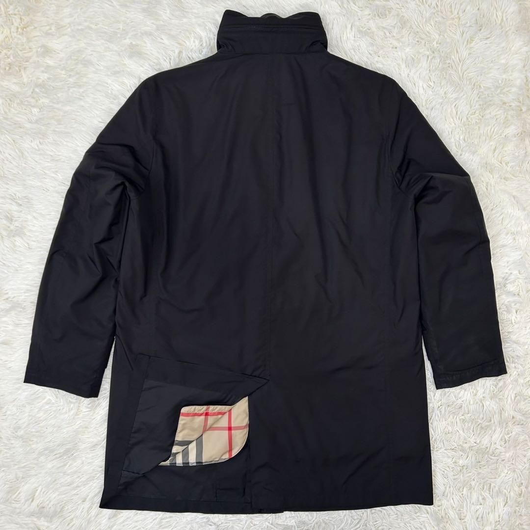 【美品/LL】バーバリーロンドン ステンカラーコート アウター ダウンライナー付