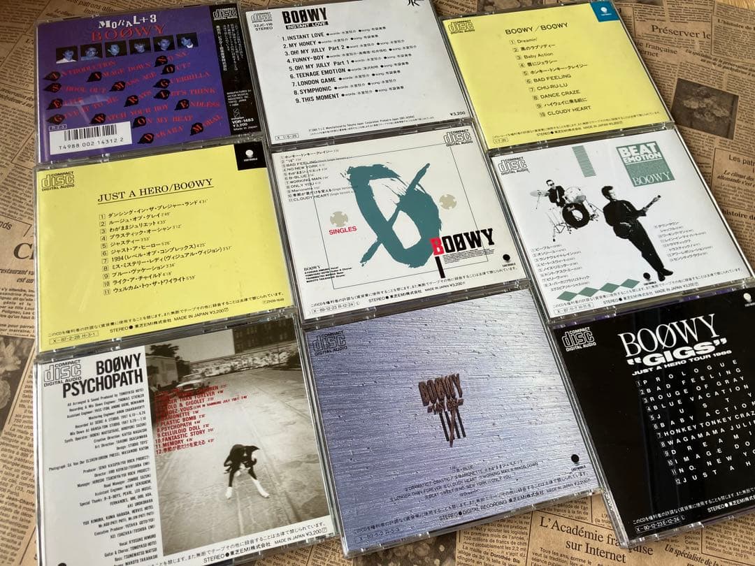 BOØWY CD ９枚+オマケ２枚