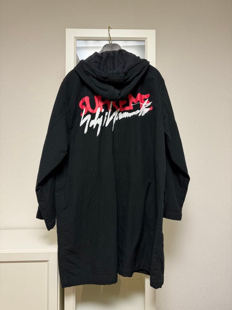 SUPREME ヨウジヤマモト パーカー ジャケット プリント M 黒