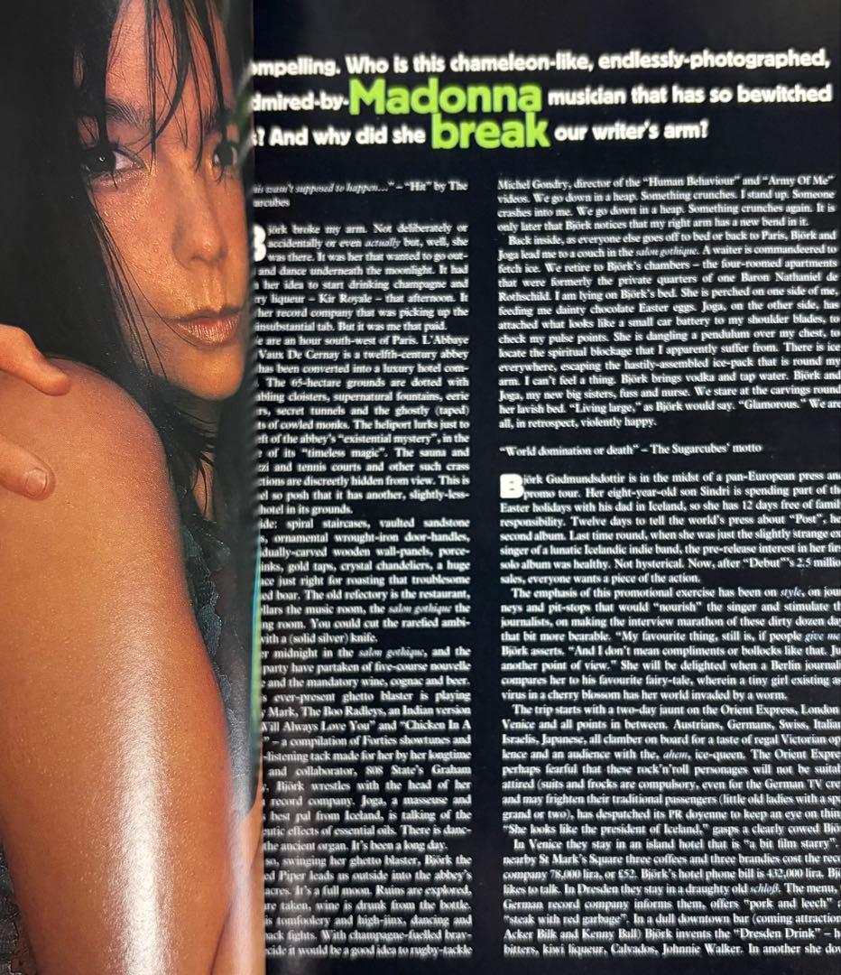アート・デザイン・音楽 The Face Magazine June 1995 Bjork