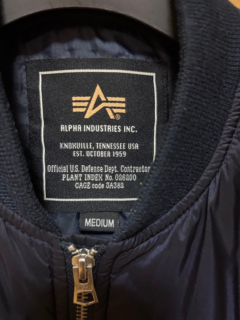 Alpha Industries MA-1 フライトジャケット M ネイビー