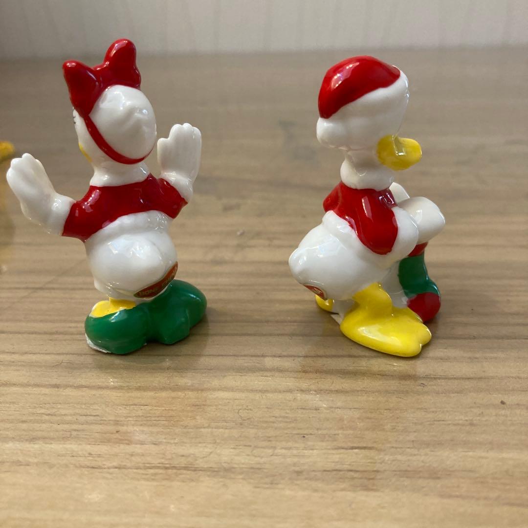 ディズニー　ミッキーミニークリスマスの仲間たちセット　陶器製フィギュア