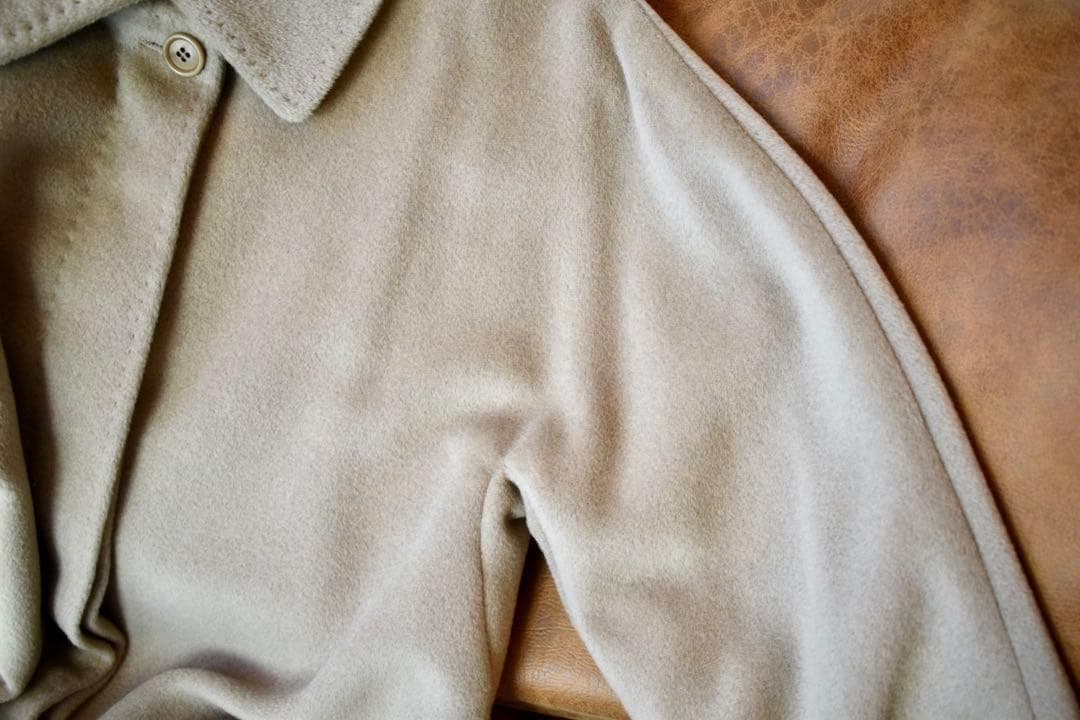【MAX MARA/マックスマーラ】高級ウールカシミヤロングコート 白タグ 38
