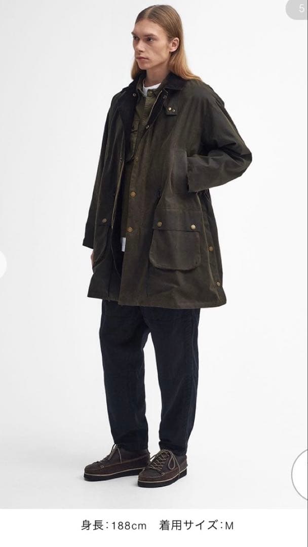 バブアー ヘリテージプラス ビデイル ワックストレンチコート　Mサイズ相当　新品