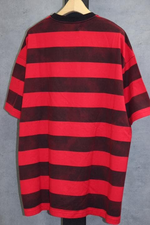 MINEDENIM マインデニム Hazy Bold Border Tシャツ L