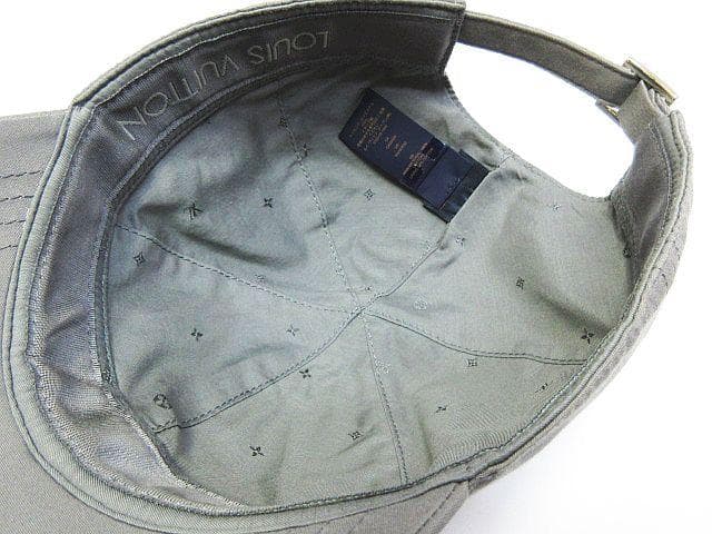 i*o様 ●美品 ルイヴィトン オンリーLV ロゴキャップ Mサイズ グレー W