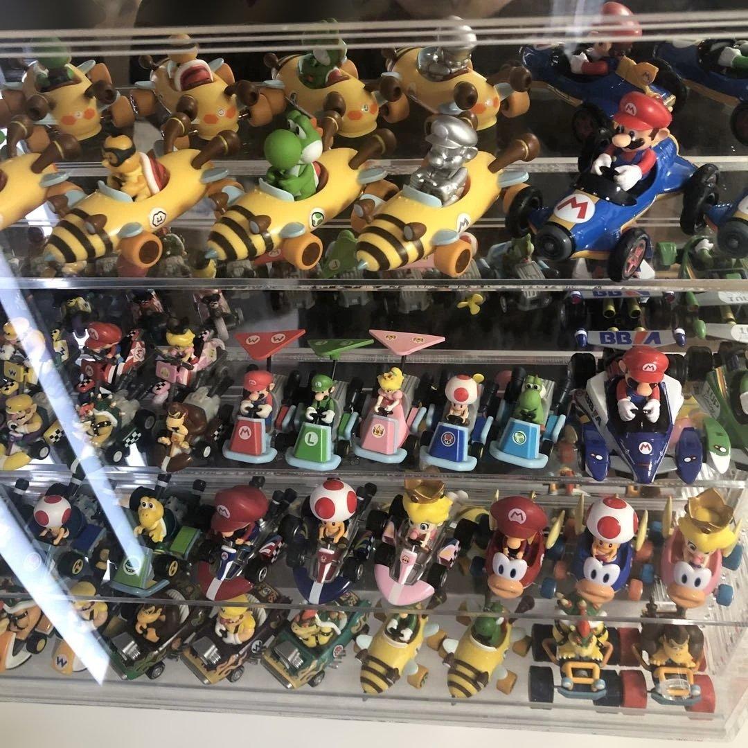 マリオカート　プルバックカー　66台 まとめ売り クリアケース付き