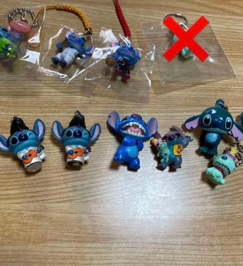 スティッチ ハンバーガー　ストラップ　小さいフィギュアなど