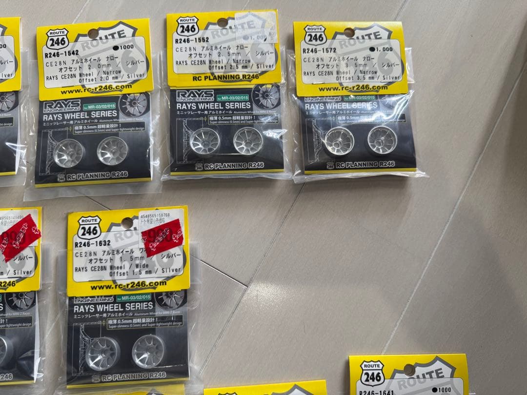 c*o様 京商ミニッツ アルミホイール　R246 RAYS CE28 新品 19